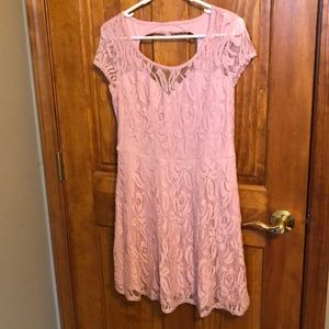 Pink Lace Dress